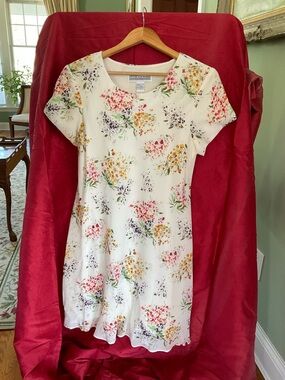 Jessica Howard Cream Dress with Multicolor Floral Print